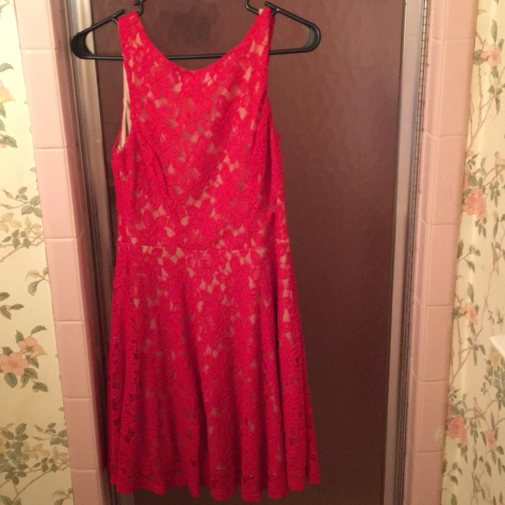 Red lace dress - so cute doesn’t fit anymore